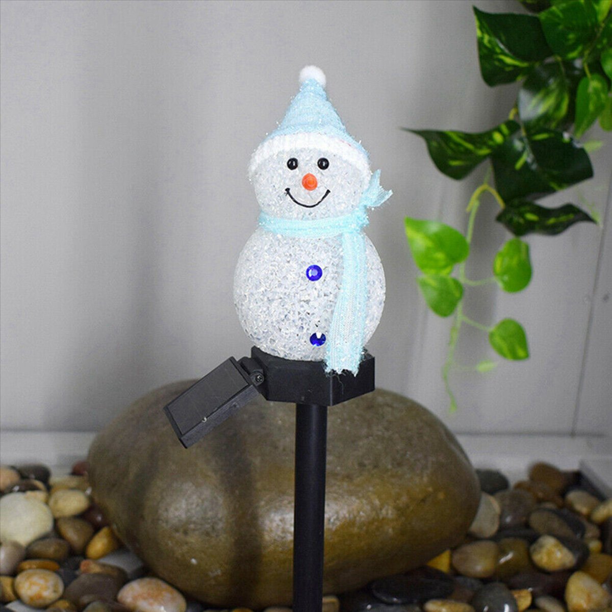 N84R 4X Snowman Solar Lights C - Outdoor Power For Xmas Lights review and price