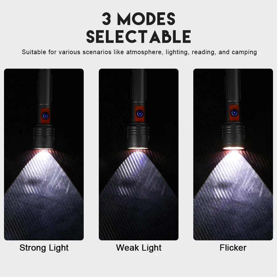 High Power LED Flashlight USB  - Outdoor Power For Camping review and price
