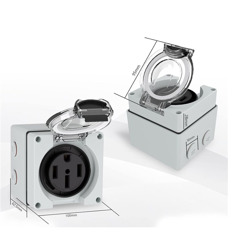 ABLK 6X 50Amp Power Outlet Box - Outdoor Power Receptacle Box review and price
