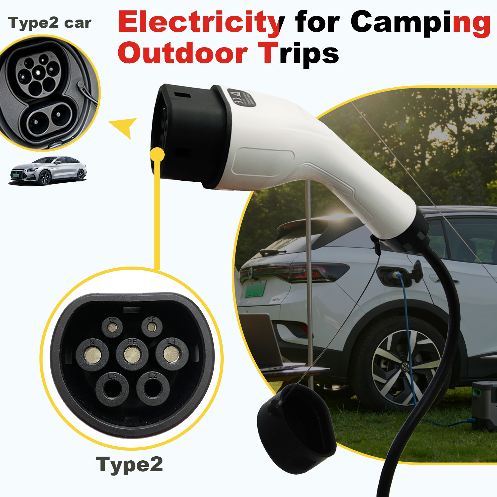 Type2 V2L Discharge Adapter 16 - Outdoor Power Rack review and price