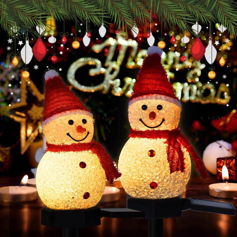 LED Snowman Solar Garden Light - Outdoor Power For Xmas Lights review and price