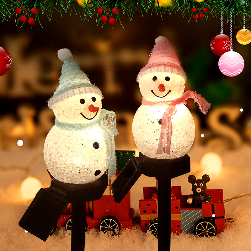 LED Snowman Solar Garden Light - Outdoor Power For Xmas Lights review and price
