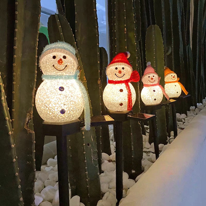 LED Snowman Solar Garden Light - Outdoor Power For Xmas Lights review and price