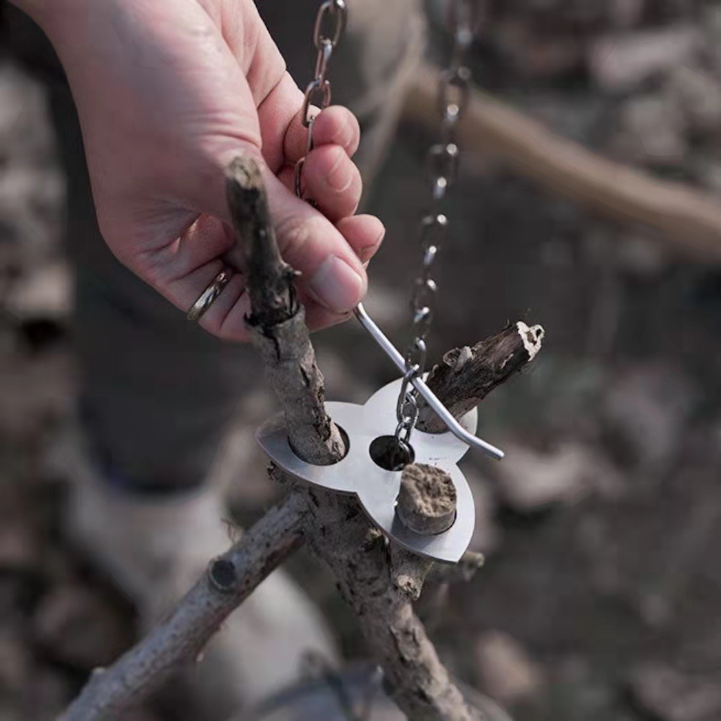 Stainless Steel Camping Tripod - Outdoor Power Point review and price
