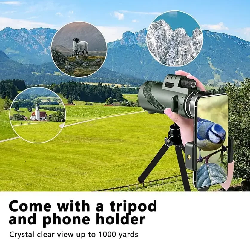 80x100 HD Monocular for Smartp - Outdoor Power Point review and price