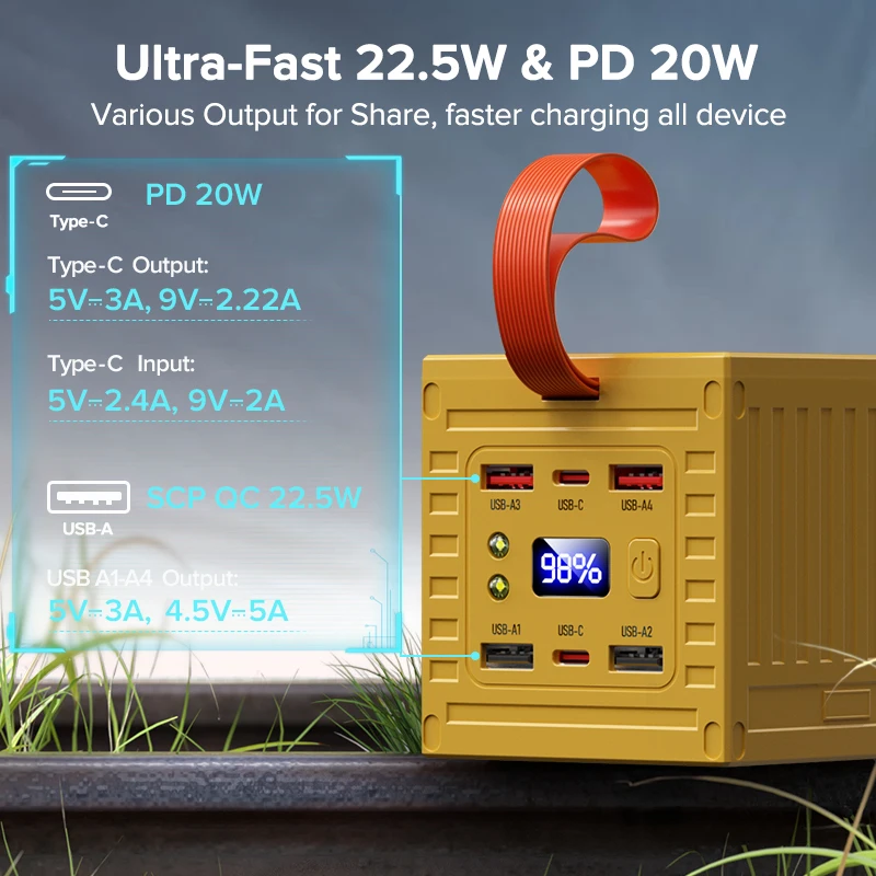 QOOVI 60000mAh Power Bank 22.5 - Xiaomi Outdoor Power Supply review and price
